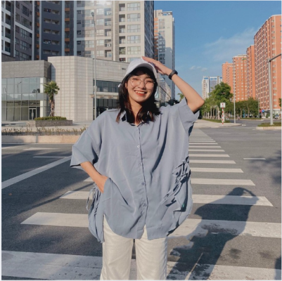 Áo sơ mi nữ form rộng