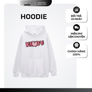 Áo hoodie trắng phối chữ cute